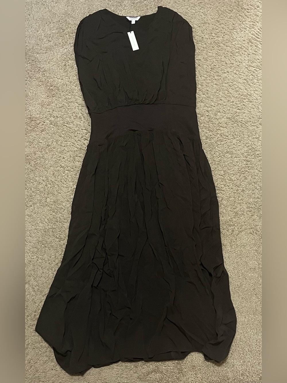 BANANA REPUBLIC STRETCH-CREPE DROP-WAIST MAXI DRESS - Picture 6 of 6